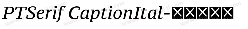 PTSerif CaptionItal字体转换